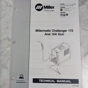 Miller Welder Techinical Manual Service Parts Millermatic Challenger 172 Tm-1318