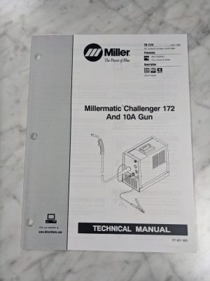 Miller Welder Techinical Manual Service Parts Millermatic Challenger 172 Tm-1318