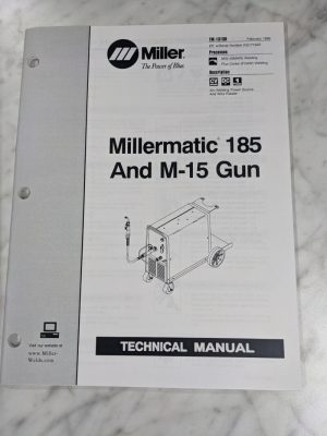 Miller Welder Techinical Manual Service Parts Book Millermatic 185 Tm-1313D 1999