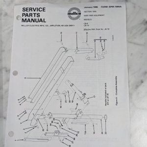 Miller Welder Service Parts Manual List Catalog Cb-8 Cb-14 Spm-1094A 1986