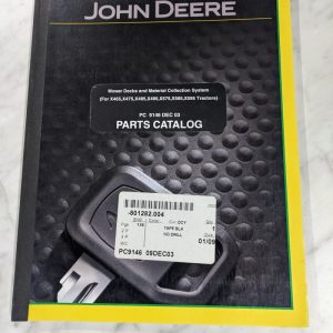 John Deere Service Parts List Manual Catalog Mower Deck Mcs X465-X595 Pc9146