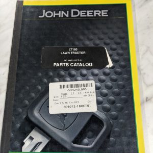 John Deere Service Parts List Manual Catalog Lt160 Lawn Tractor Pc 9072