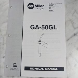 Miller Welder Service Technical Manual Parts List Book Ga-50Gl Tm-1532 1997