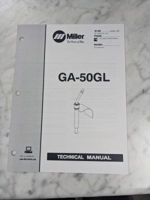 Miller Welder Service Technical Manual Parts List Book Ga-50Gl Tm-1532 1997