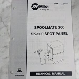 Miller Welder Service Technical Manual Parts List Spoolmate 200 Tm-1539 1997