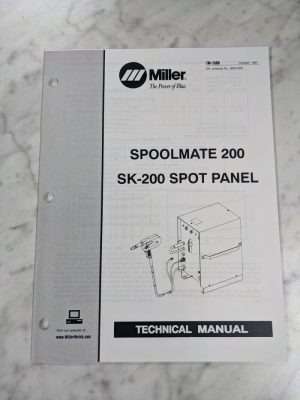 Miller Welder Service Technical Manual Parts List Spoolmate 200 Tm-1539 1997