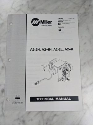 Miller Welder Service Technical Manual Parts List A2-2H 4H 2L 4L Tm-1544 1997