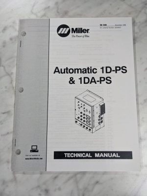 Miller Welder Service Technical Manual Parts Automatic 1D-Ps 1Da Tm-1548 1996