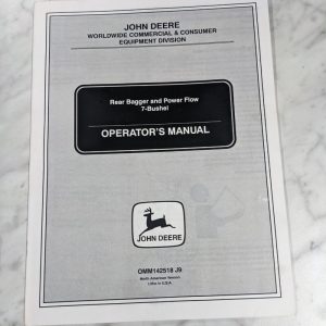 John Deere Operator Service Manual Rear Bagger Power Flow 7 Bsh Omm142518