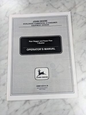 John Deere Operator Service Manual Rear Bagger Power Flow 7 Bsh Omm142518