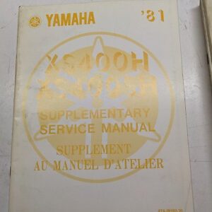 Yamaha Supplementary Service Manual Xs400Sh 4T4-28197-70 Oem 1980 Fr Motorcycle