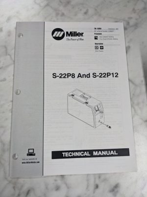 Miller Welder Service Technical Manual Parts List S-22P8 S-22P12 Tm-1569A 1997