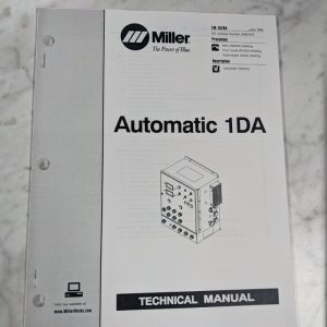 Miller Welder Service Technical Manual Parts List Automatic 1Da Tm-1578A 1998