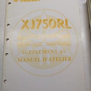 Yamaha Supplementary Service Manual Xj750Rl 44X-28197-70 Oem 1984 Fr Motorcycle