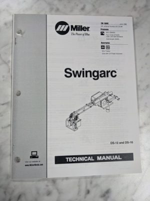 Miller Welder Service Technical Manual Parts List Ds-12 16 Swingarc Tm-1584C