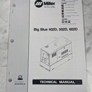 Miller Welder Service Technical Manual Parts List Big Blue 402D 502D 602D Tm-495