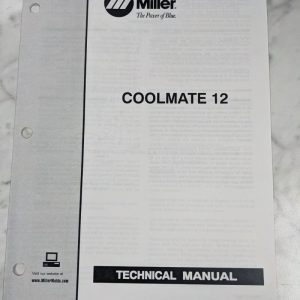 Miller Welder Service Technical Manual Parts List Coolmate 12 Tm-621 1997