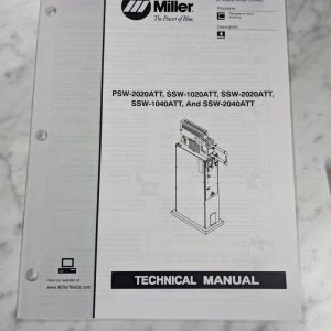 Miller Weder Technical Manual Parts List Psw-2020Att 1020 Ssw 1040 2040 Tm-744A