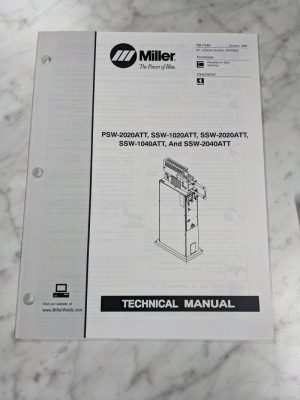 Miller Weder Technical Manual Parts List Psw-2020Att 1020 Ssw 1040 2040 Tm-744A