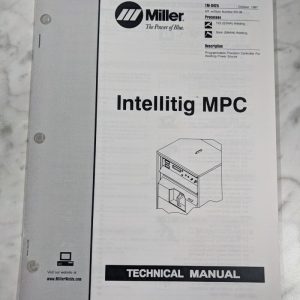Miller Weder Service Technical Manual Parts List Intellitig Mpc Tm-842A 1997