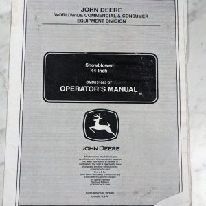 John Deere Operator Service Manual 44” Snowblower Attachment Omm151683