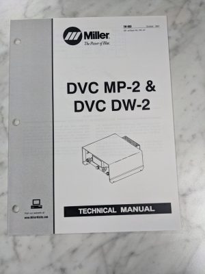 Miller Weder Service Technical Manual Parts List Dvc Mp-2 Dw-2 Tm-864 1997