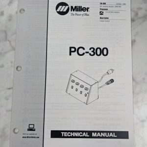 Miller Weder Service Technical Manual Parts List Book Pc-300 Tm-898 1996