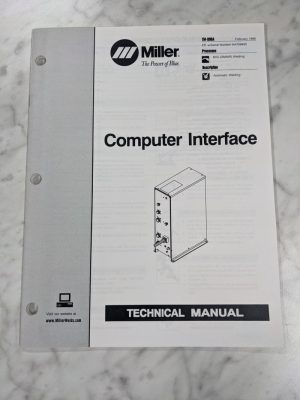 Miller Weder Service Technical Manual Parts List Computer Interface Tm-899A 1998