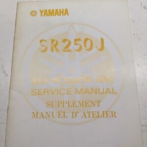 Yamaha Supplementary Service Manual Sr250J 5V1-28197-70 Oem 1981 Motorcycle