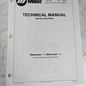 Miller Weder Service Technical Manual Parts List Watermate 1 2 Tm-623 1997