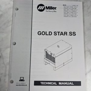 Miller Weder Service Technical Manual Parts List Gold Star Ss Tm-221 1997