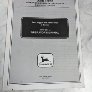 John Deere Operator Service Manual Rear Bagger Power Flow Omm145411