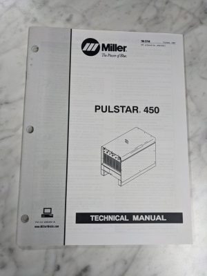 Miller Weder Service Technical Manual Parts List Pulstar 450 Tm-274A 1997