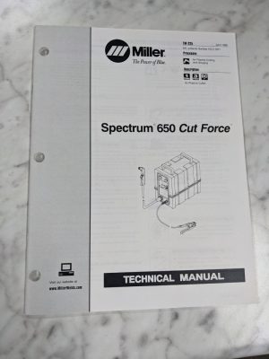 Miller Weder Service Technical Manual Parts Spectrum 650 Cut Force Tm-225 1999