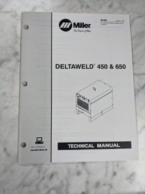 Miller Weder Service Technical Manual Parts List Deltaweld 450 650 Tm-232A 1997