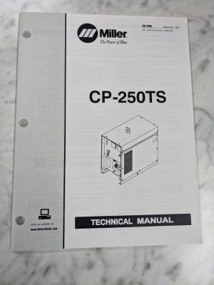Miller Weder Service Technical Manual Parts List Book Cp-250Ts Tm-249A 1997