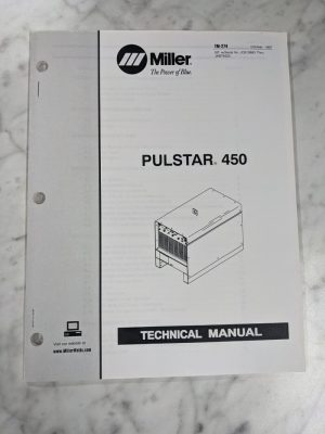 Miller Weder Service Technical Manual Parts List Pulstar 450 Tm-274 1997 Book