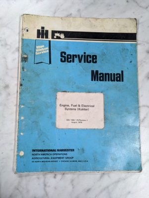 International Service Manual Kohler Engine Fuel Electrical Systems Gss-1465-1