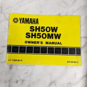 Yamaha Operator Owner Manual Sh50W Sh50Mw 3Ep-28199-11 Scooter 1988