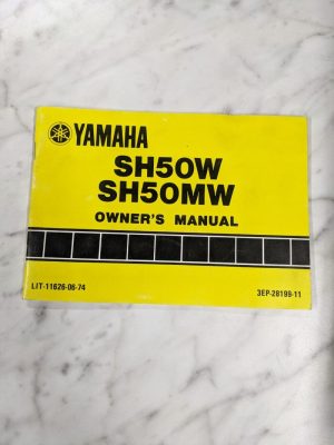 Yamaha Operator Owner Manual Sh50W Sh50Mw 3Ep-28199-11 Scooter 1988