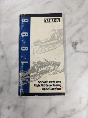 Yamaha Service Data And High Altitude Tuning Specifications Manual 1996