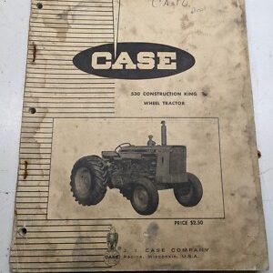 Case Parts Book Catalog 530 Construction King Wheel Tractor C910 1967 List