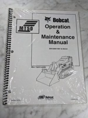 Ir Bobcat Operation Maintenance Manual Mini Track Loader Mt50 2002 New Sealed