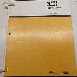 Case Parts Book Catalog Model 1830 Uni-Loader C1245 Skid Steer 1978 List