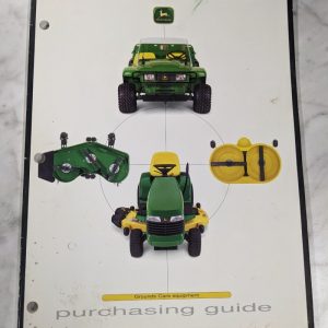 John Deere Grounds Care Equipment Purchasing Guide Sales Brochure 1998