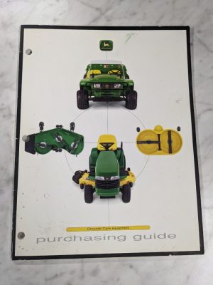 John Deere Grounds Care Equipment Purchasing Guide Sales Brochure 1998