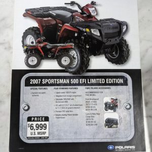 Polaris Sales Brochure Specifications Price Ranger Sportsman 500 Efi Le 2007