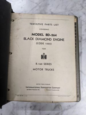 International Harvester Ih Trucks Parts List Manual Catalog Mt-66 L-160-L-165