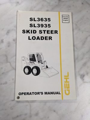 Gehl Operator Service Manual Skid Steer Loader Sl3635 Sl3935 908268 2001