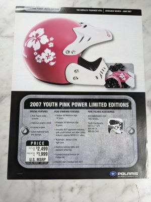 Polaris Sales Brochure Specifications Price 2007 Youth Pink Power Limited